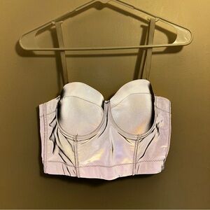 Iridescent Bustier Top